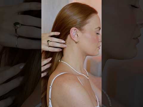 Delicate ear touches & hair play 🌸✨ #asmr #asmrvideo #asmrhair #asmr #hairplay