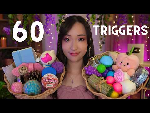 ASMR ☁️ 60 Triggers Relaxants🌙 1 trigger toutes les 30 secondes ⏲️ NO TALKING