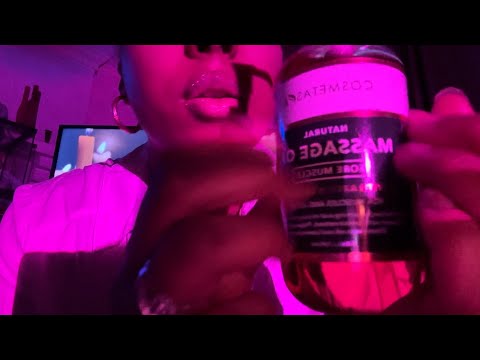 ASMR fast and aggressive oil massage with rollerball (REALISTIC!)