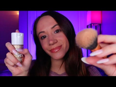 ASMR / Doing Your Makeup For Our Coffee Date