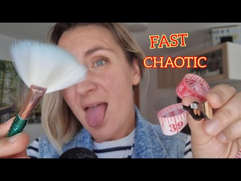 ASMR FAST AGGRESSIVE PERSONAL ATTENTION ⚡ + Spit Painting #asmr #relax #fastasmr