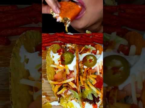 NACHO CHEESE TACOS #asmr #tacos #food