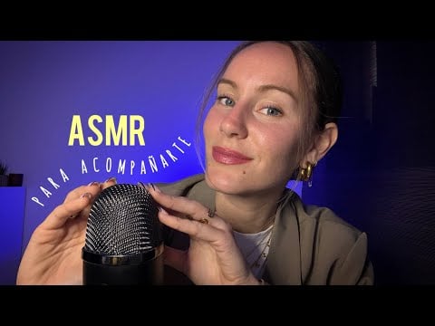 ASMR Para Acompañarte💛 (scratching suave, sonidos y susurros) 