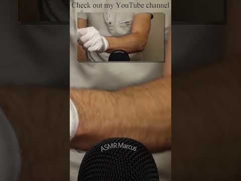 ASMR Fluttering fingers and hands in white gloves #short