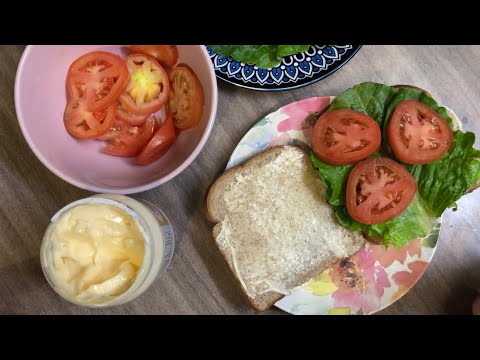 ASMR Whisper Ramble Making Sandwich Homemade Soft Spoken rambles .  Lot’s of Whispering