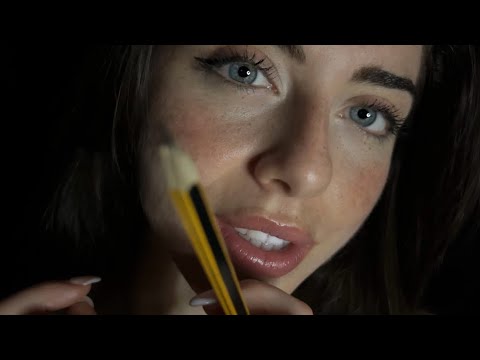 UP-CLOSE, SENSITIVE, CRISP TRIGGER WORDS & TRACING ASMR  💤