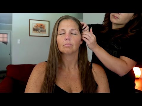 ASMR | Calm Front Facing Massage on Brandy | Scalp Massage, Face Attention, Light Touch | No Talking