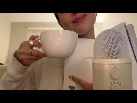 ASMR | delicate inaudible whispers + poetry reading☁️🎧🕊️