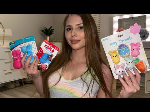 ASMR What I Got My Cats for Easter 🐣🌸🐇
