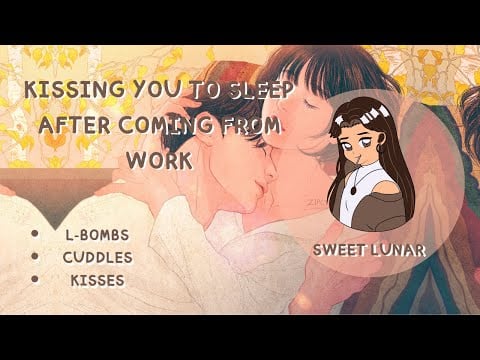[ASMR] [F4A] Kissing You to sleep after you came from Work [Cuddles] [Sleep Aid]