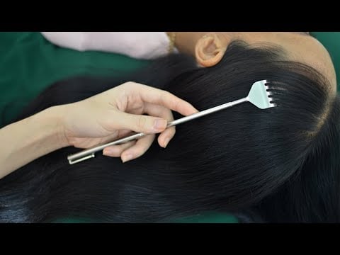 ASMR Tingles Hair Play, Hair Brushing, Scalp Scratching Aggressive For Relaxation ( No Talking )
