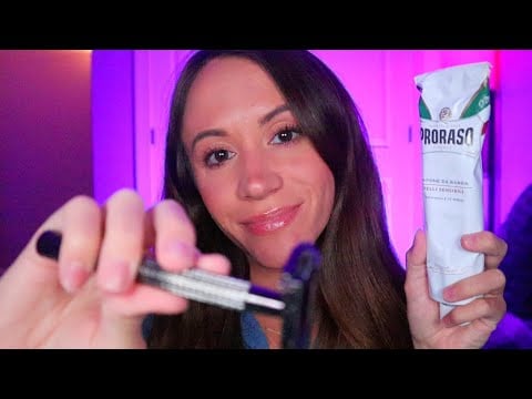 ASMR / Shaving Your Beard (skincare for anyone with a beard)