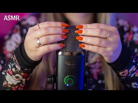 ASMR | ARRANHANDO O MICROFONE + SONS DE BOCA DELICADOS | Unhas no Blue Yeti | Sons para arrepiar