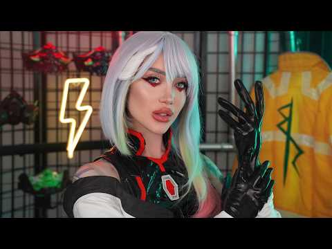 ASMR Cyberpunk Girl Fixes You Up
