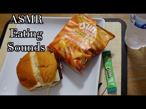 Homemade Chicken Breast Sandwich ASMR Eating Sounds