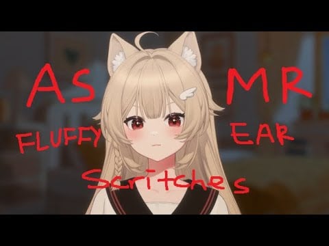 [3DIO] fluffy ear scritches / scratches asmr