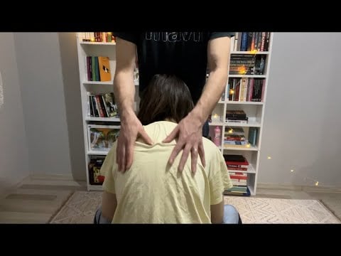 Hair Scratching | Arm Massage ASMR | Back Massage with Massager (No Talking)