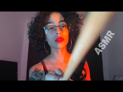 ASMR | CONTORNANDO SEU ROSTO + MÚSICA CALMA NO FUNDO 💤