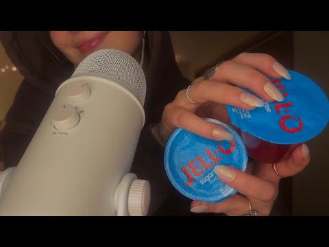 ASMR | eat JELLO with me! (UP-CLOSE, CLICKY WHISPERS + MOUTH SOUNDS)