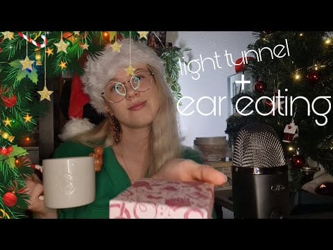christmas special - light tunnel & ear eating asmr