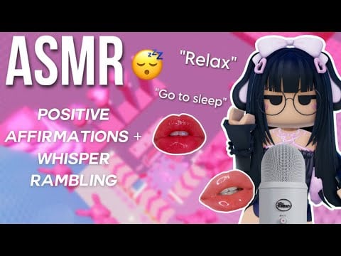Roblox ASMR ~  positive affirmations + personal attention 💗(whisper rambles, mouth sounds)