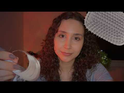 ASMR Let Me Brush Your Hair 🤎 Semi-Inaudible Whispers, Hair Play, Autumn Personal Attention 🍂