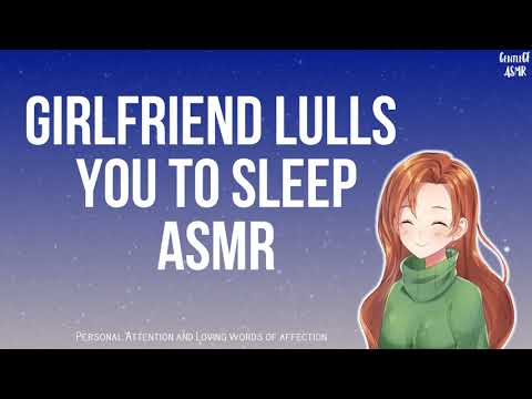 ASMR Girlfriend Lulls You to Sleep | Sleep Aid | Rain Sounds & Head Scratches | Soft Spoken Version