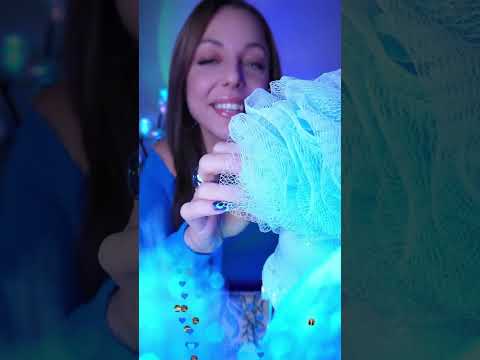 Loofah ASMR 🫠💙💤 #asmr #asmrvideo #asmrsounds #livestream