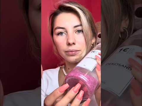 ASMR Nails, Pink Glitter & Roses: TikTok's Visual Symphony! #shorts