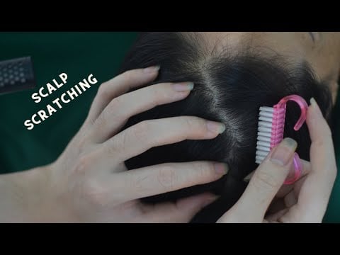 ASMR Relaxing Hair Play, Real Person Hair Parting With Snoring, Breathing Sounds For Anxiety Relief