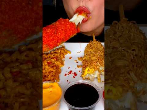 KOREAN HOT CHEETOS CORN DOG #asmr #korean #corndog #food #short
