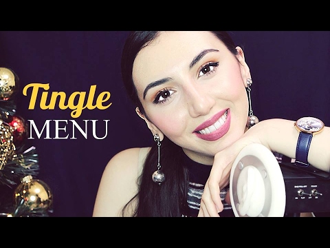 ASMR Ear Massage ★ Ear to Ear Trigger Words ★ Face Touching  ~ ASMR Trigger Menu