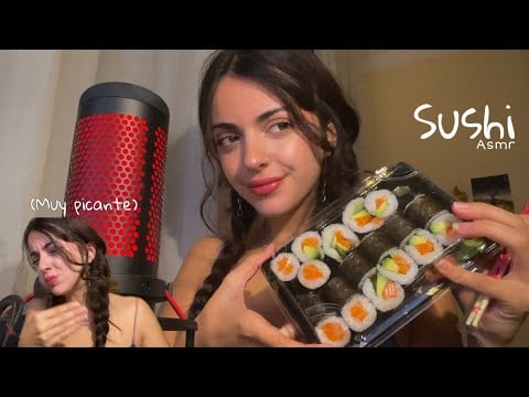 ASMR || Comiendo Sushi muy Picante‼️🍣