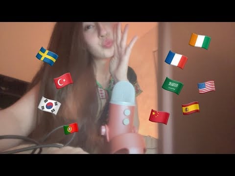 ASMR Repeating “Hello” in different languages!
