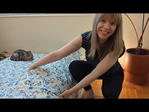 ASMR Back Massage and Hip Alignment with Crispy Sheets ✨