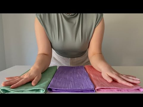 ASMR | Pastel Fabrics, Gentle Lint Rolling & Soft-Spoken Sounds for Sleep 🩰