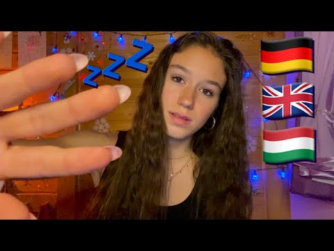 ASMR Sleepy Trigger Words In 3 Languages - Hungarian, English, German