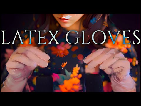 ASMR Sleep Inducing LATEX GLOVES sound 💎 UP-CLOSE Trigger, No Talking