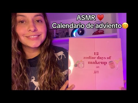 ASMR| MI PRIMER CALENDARIO DE ADVIENTO 😊♥️ y de MAQUILLAJE 😍