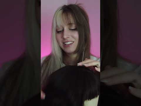 need a hair cut? #asmr #haircutasmr #hairbrushing