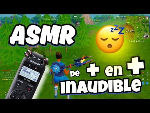 ASMR Français • la vidéo est de + en + INAUDIBLE avec le tascam 😴💤 (100% intense)