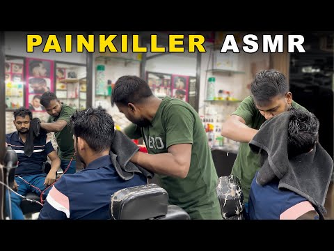 ASMR $ 0.50 Headache killer Head, Neck and Ear Creaking Massage  | Indian Barber #asmr