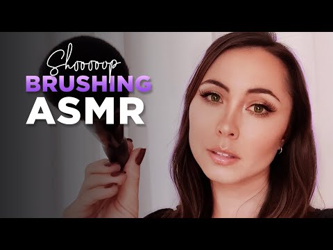 "Shoop" sounds brushing ASMR - face brushing and whispering