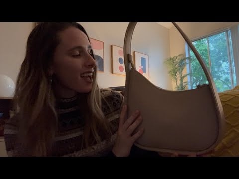 ASMR What’s In My Purse 👜 (rummaging, tapping, clicky whispers)