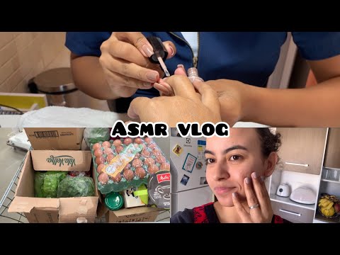 ASMR- O VLOG NO MEIO DO VLOG 😅/ COMO FOI O DIA DAS COMPRAS DO MÊS/ + som de chuva