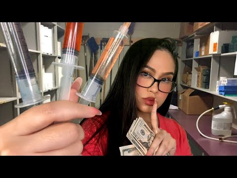 ASMR Teacher Sells U $5 Brain-Boosting TINGLE Injections 🫠🧠 + Cranial Nerve Exam / Brain Rot Removal