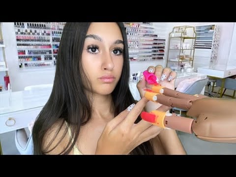 ASMR| You go to the WORST reviewed nail salon🙄