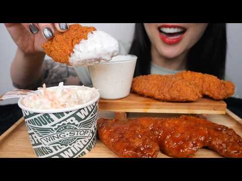 WING STOP (ASMR EATING SOUNDS) LIGHT WHISPERS | SAS-ASMR