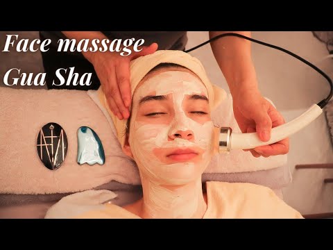 ASMR Japanese Gua Sha Professional Face massage