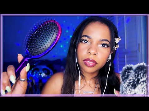 ASMR ✨HAIR BRUSHING & SCALP MASSAGE (Tingles for Comfort & Deep Sleep)